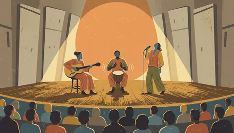 Elida Almeida with Luciano Antonio & Heitor Garcia