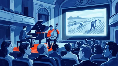 Earth (1930, 35mm) with Live Music by Fima Chupakhin and Julian Kytasty at Metrograph