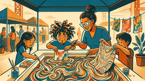 Family Program: Fabric Marbling