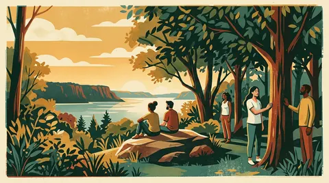 Forest Bathing at Wave Hill