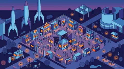 Queens Night Market at the New York Hall of Science