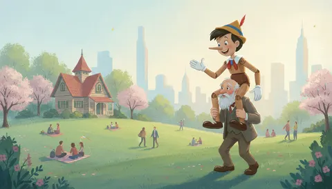 Pinocchio and Geppetto's NYC adventure