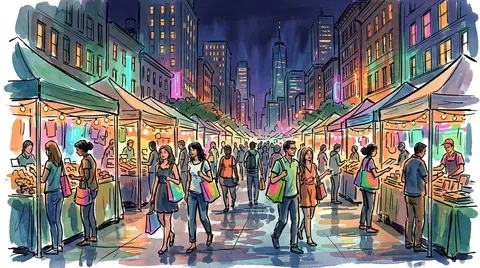 Columbus Day Festival on Lower Broadway