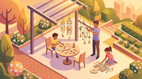 Family Art Project: Whimsical Windchimes