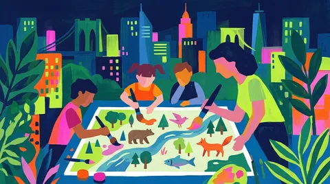 Family Art Project: Animal Mapmaking