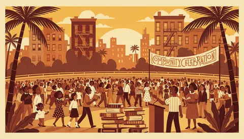 Literacy Across Harlem March, Book Drive and Community Celebration