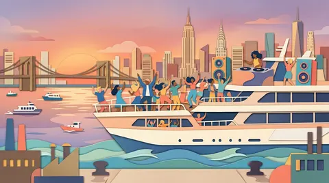 Dance the Wave Sunset Yacht Party Booze Cruise