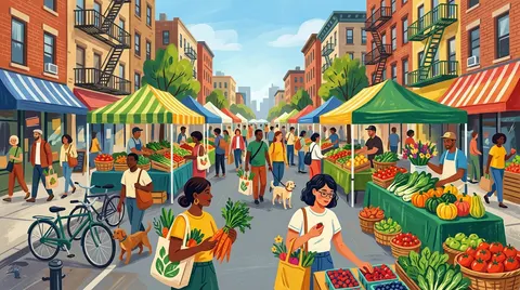 Jackson Heights Greenmarket Sunday