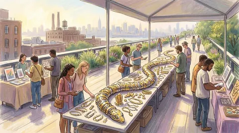 auruBOROS: Bvlgari's Golden Serpent on the High Line