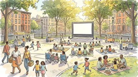 Movies Under the Stars: Goat Outdoor Movie at Fred Samuel Playground in Harlem
