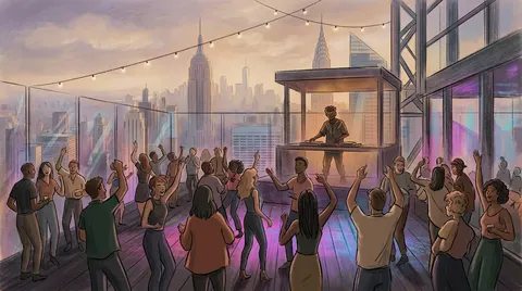 Marquee Skydeck: Claptone — Rooftop Party at Edge