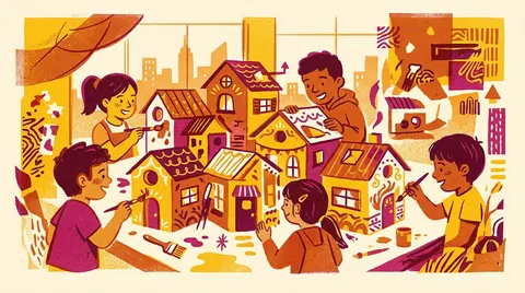 Painted Casitas Design at the Children's Museum of Manhattan