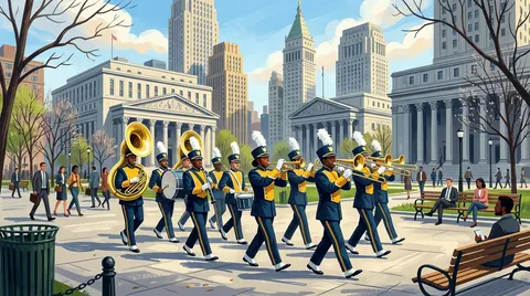 Qbac Marching Band Rehearsal