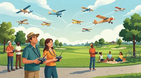 Model Aircraft Flying