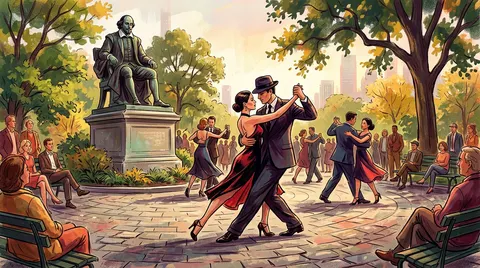 Tango - Shakespeare Statue