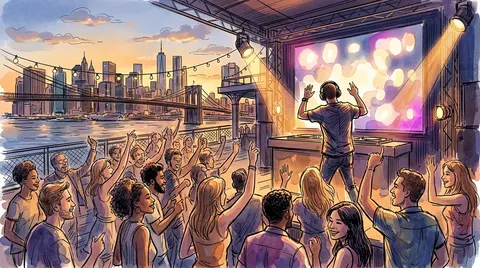 San Holo at The Rooftop at Pier 17