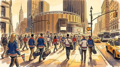 New York Rangers vs. Vancouver Canucks at Madison Square Garden