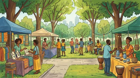 Congo Square Vendor's Market