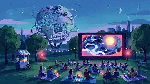 Movies Under the Stars: Project Hail Mary at the Unisphere