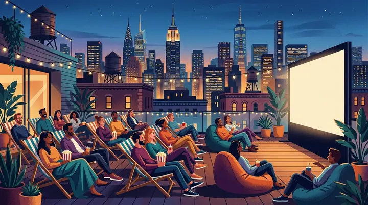 Rooftop Cinema Club Midtown: Outdoor Movies Under the Skyline
