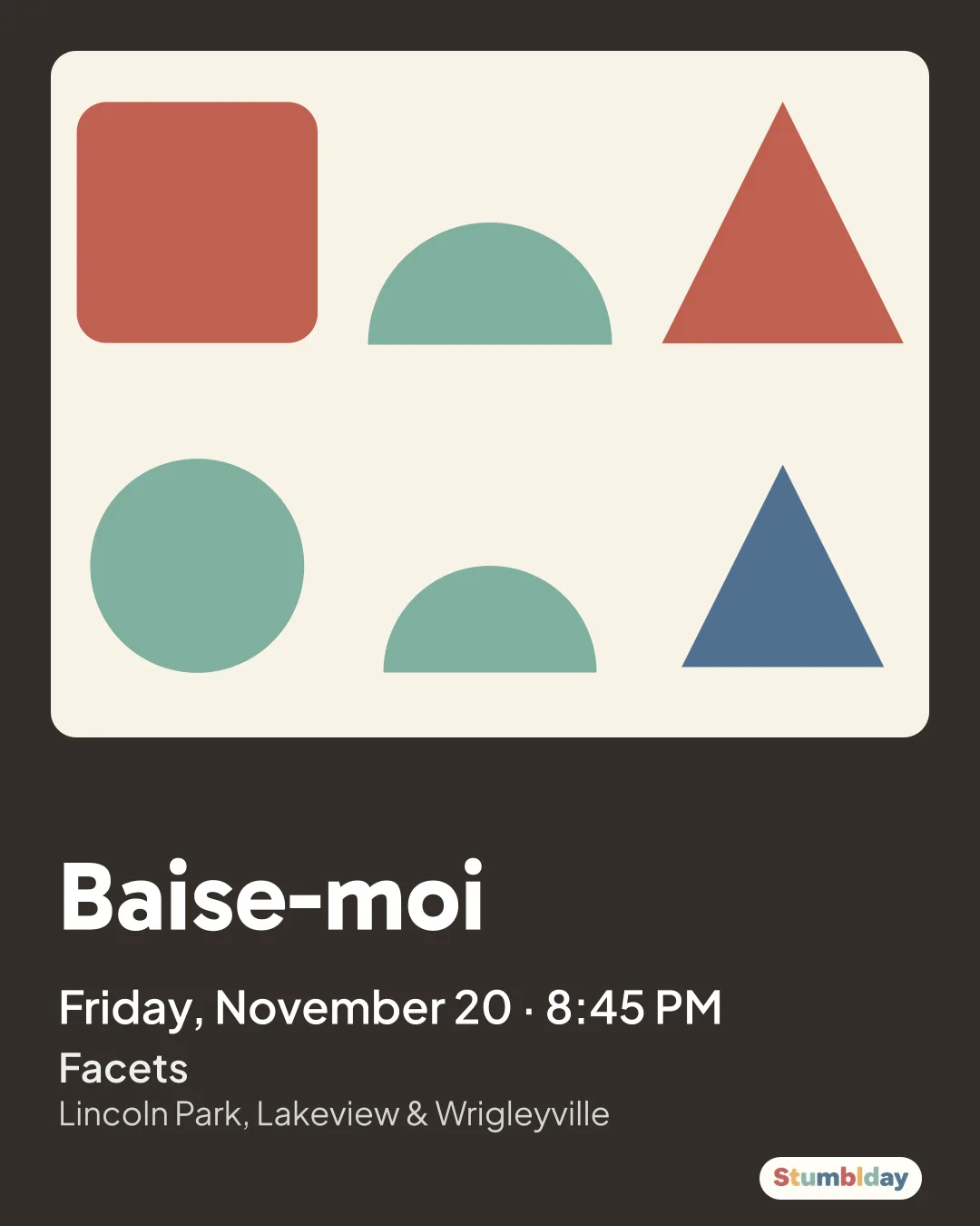 Flyer for Baise-moi: Friday, November 20 · 8:45 PM at Facets