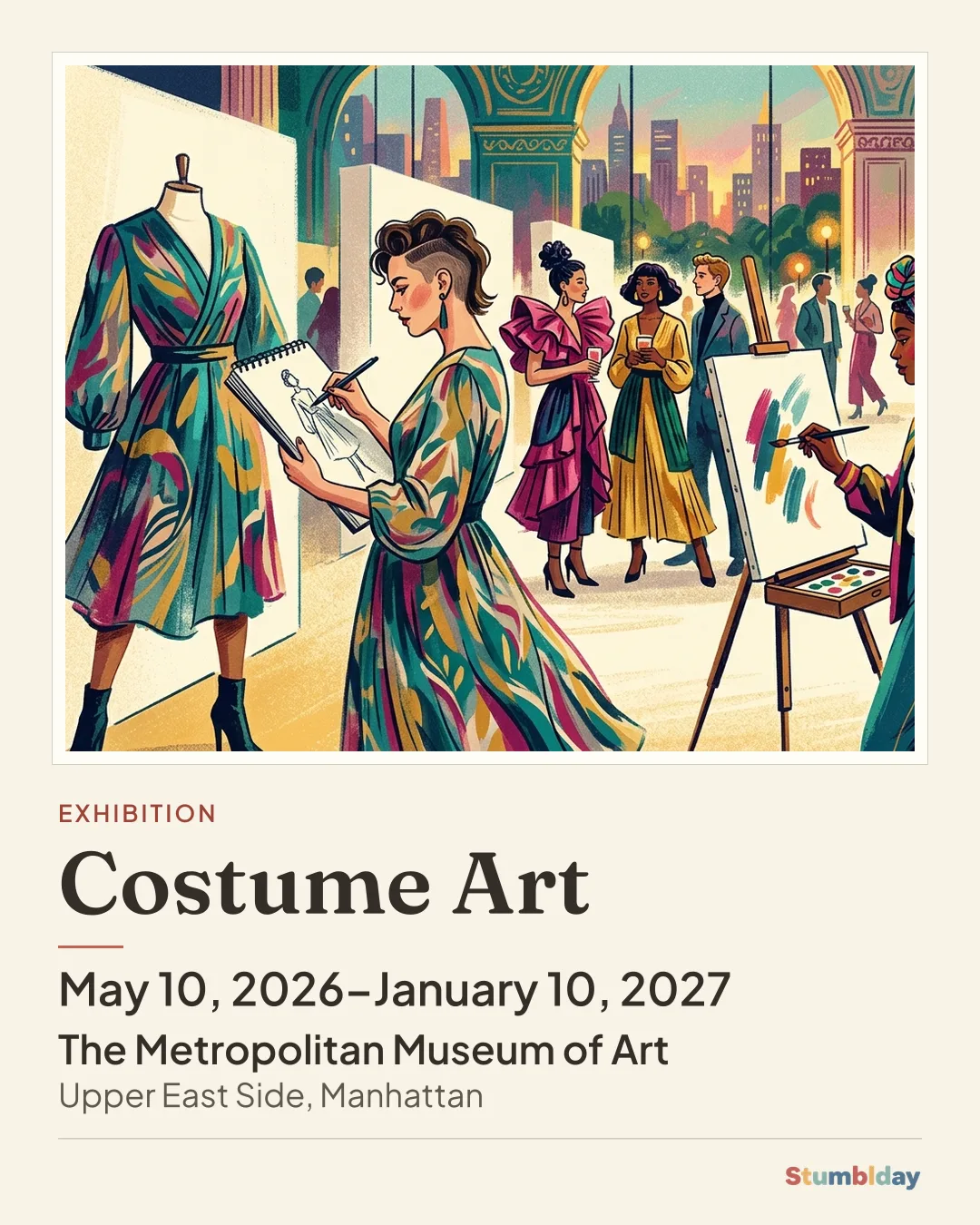 Flyer for Costume Art: May 10, 2026–January 10, 2027 at The Metropolitan Museum of Art