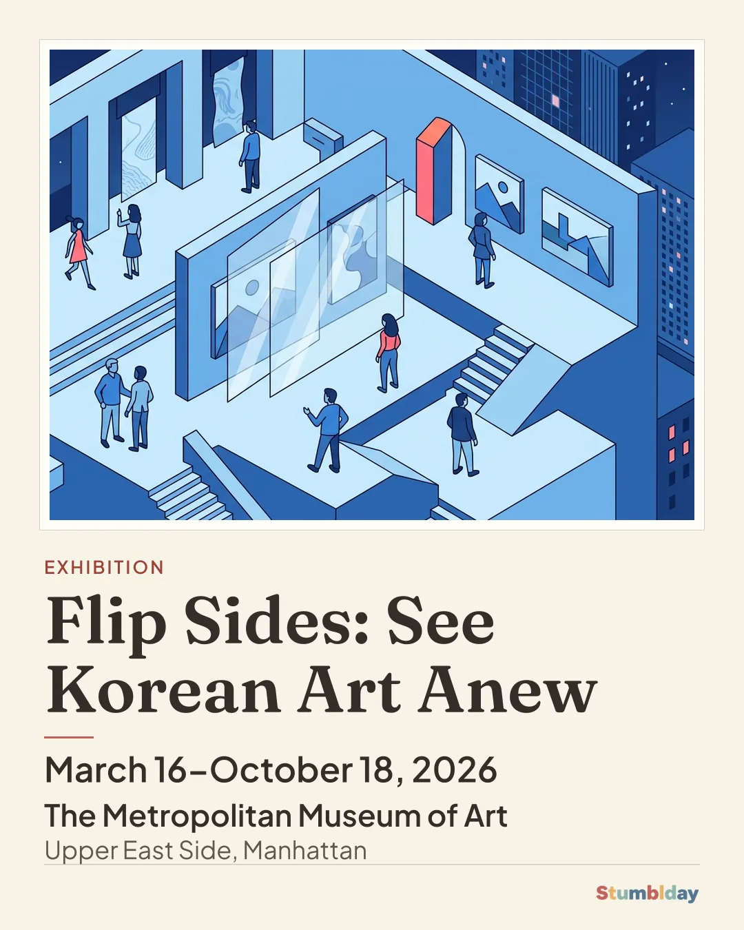 Flyer for Flip Sides: See Korean Art Anew: March 16–October 18, 2026 at The Metropolitan Museum of Art