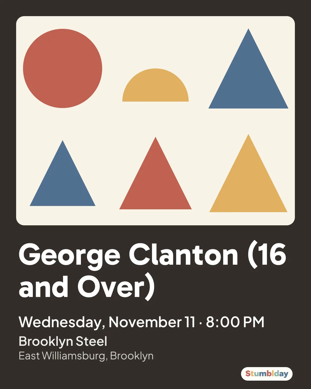 Flyer for George Clanton (16 and Over): Wednesday, November 11 · 8:00 PM at Brooklyn Steel