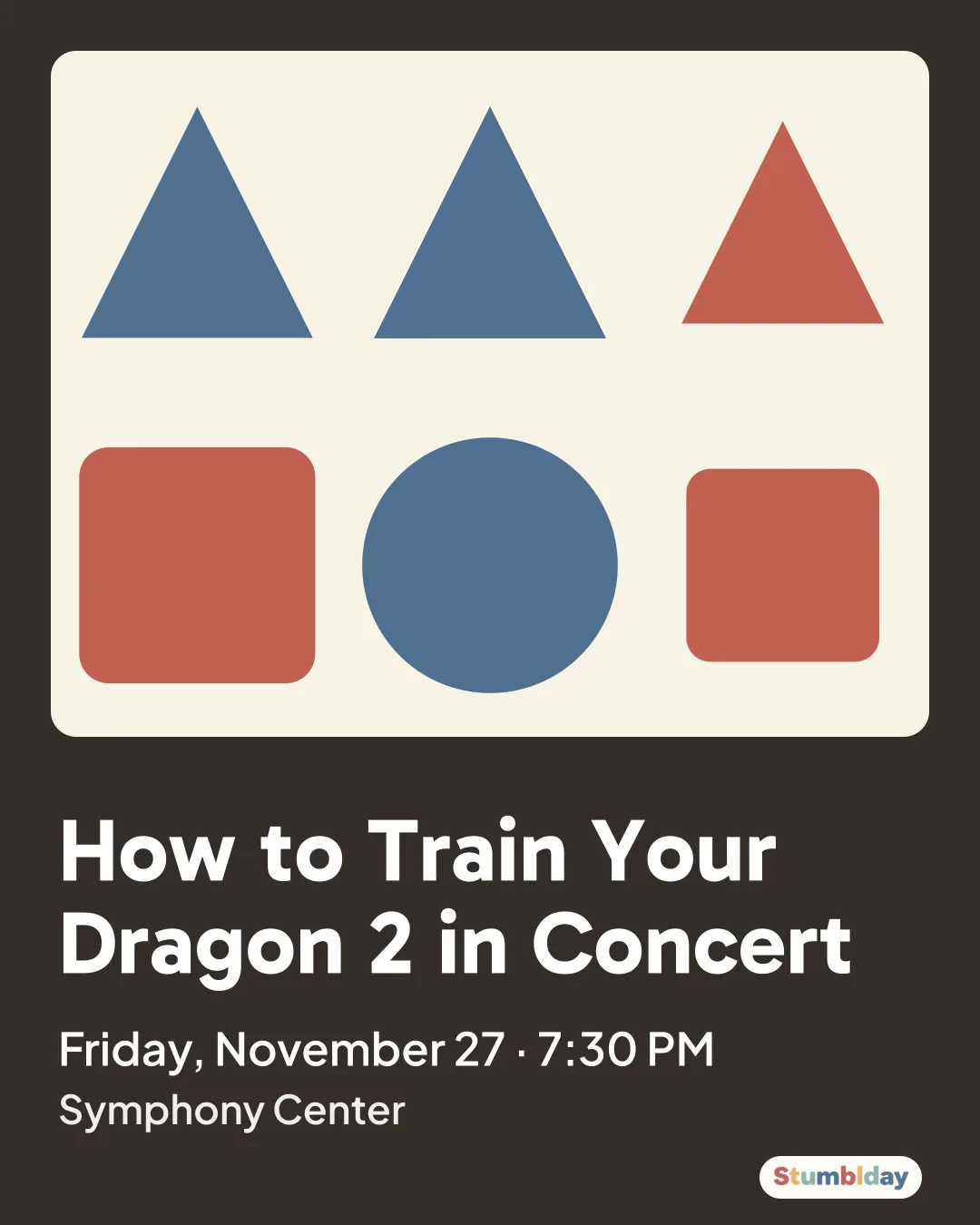 Flyer for How to Train Your Dragon 2 in Concert: Friday, November 27 · 7:30 PM at Symphony Center