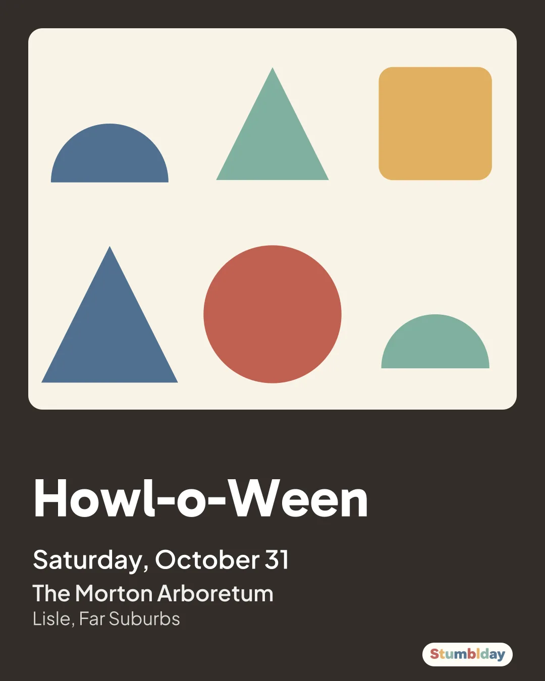 Flyer for Howl-o-Ween: Saturday, October 31 at The Morton Arboretum