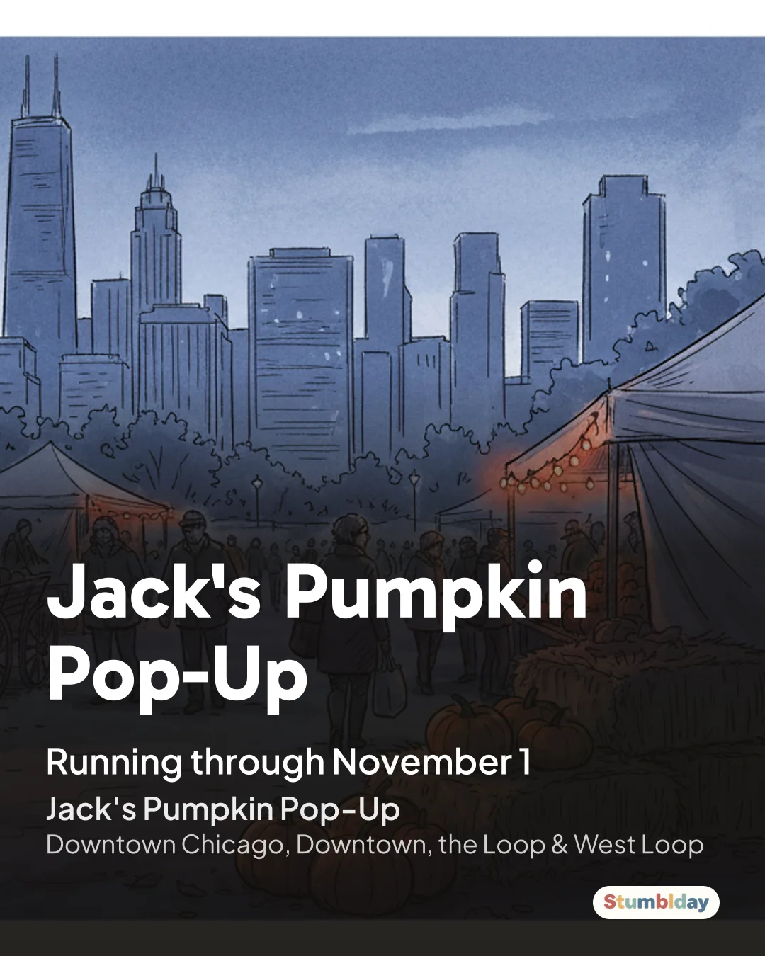 Flyer for Jack's Pumpkin Pop-Up: Running through November 1 at Jack's Pumpkin Pop-Up