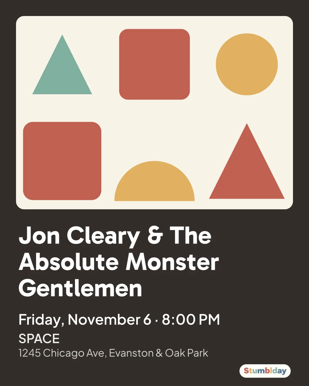 Flyer for Jon Cleary & The Absolute Monster Gentlemen: Friday, November 6 · 8:00 PM at SPACE