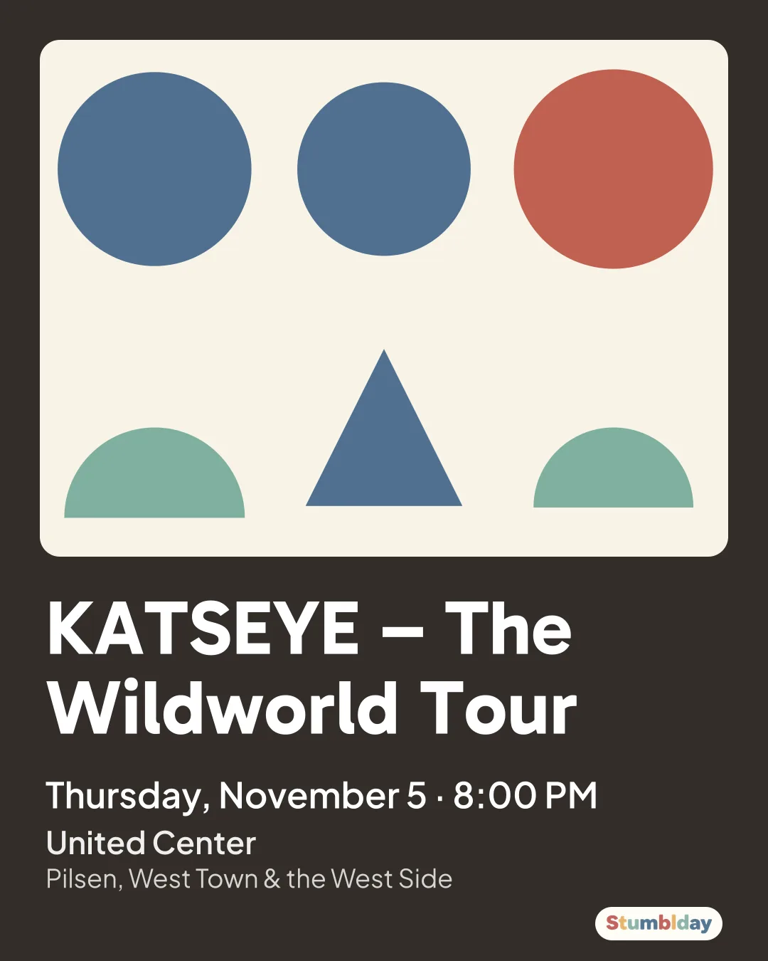 Flyer for KATSEYE – The Wildworld Tour: Thursday, November 5 · 8:00 PM at United Center