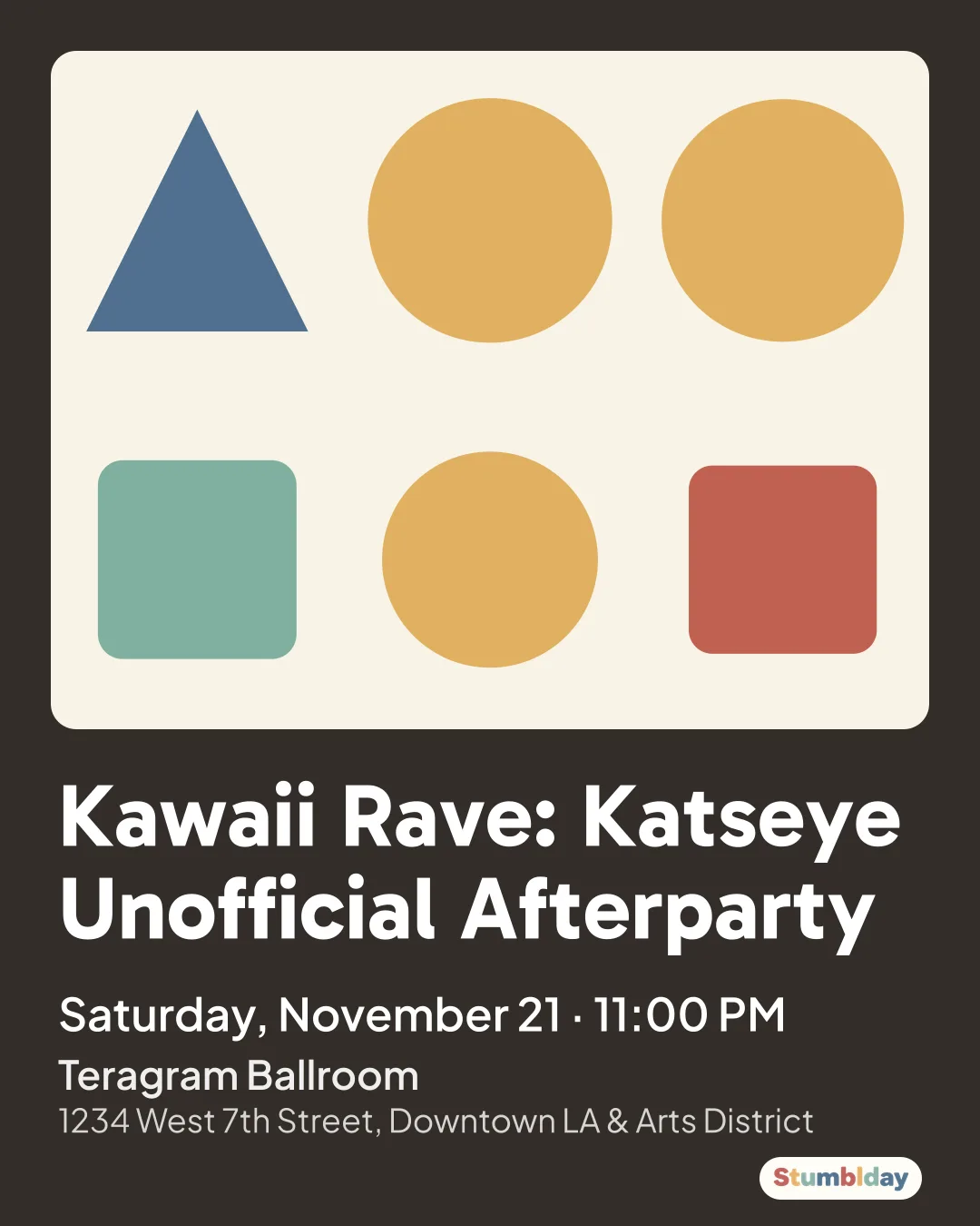 Flyer for Kawaii Rave: Katseye Unofficial Afterparty: Saturday, November 21 ¡ 11:00 PM at Teragram Ballroom