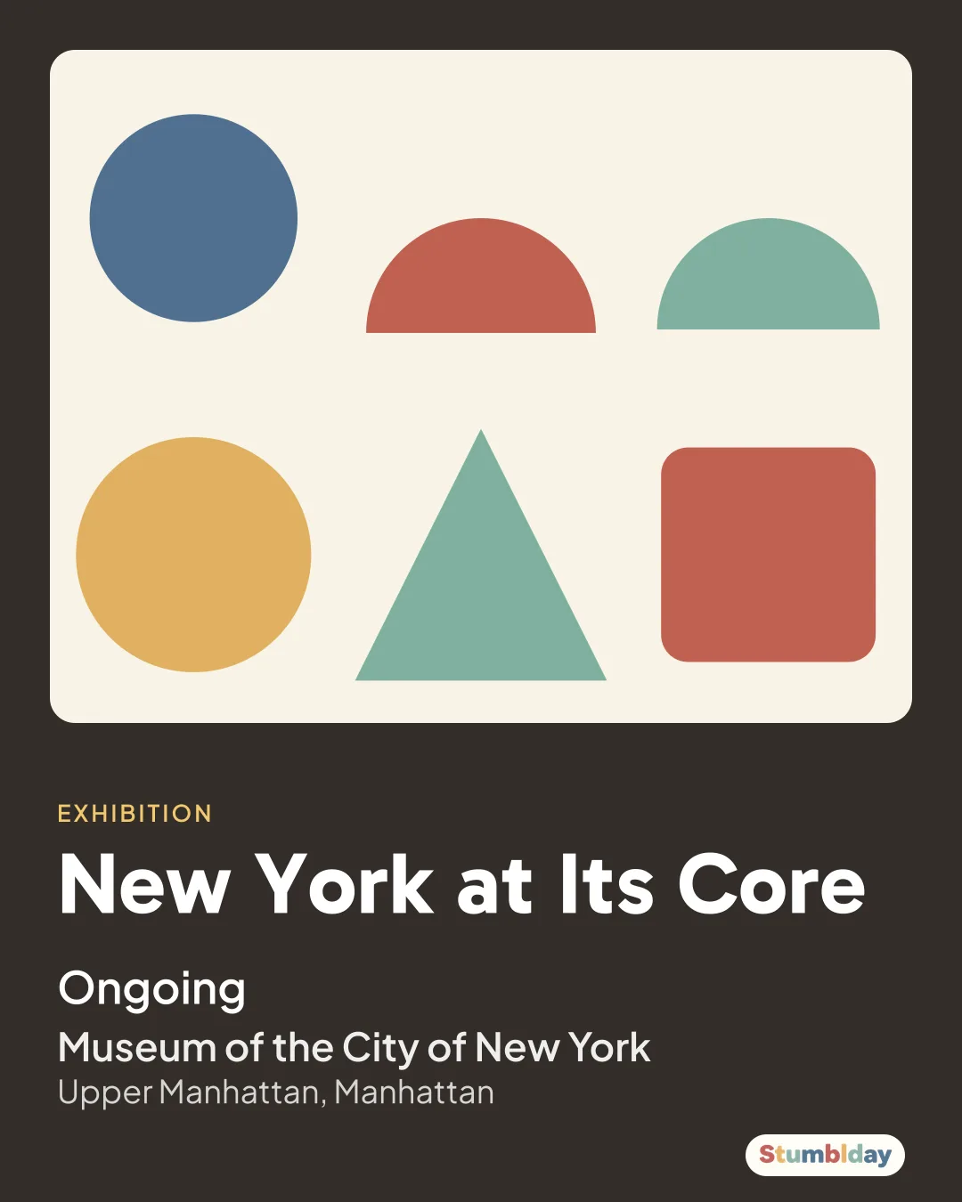 Flyer for New York at Its Core: Ongoing at Museum of the City of New York