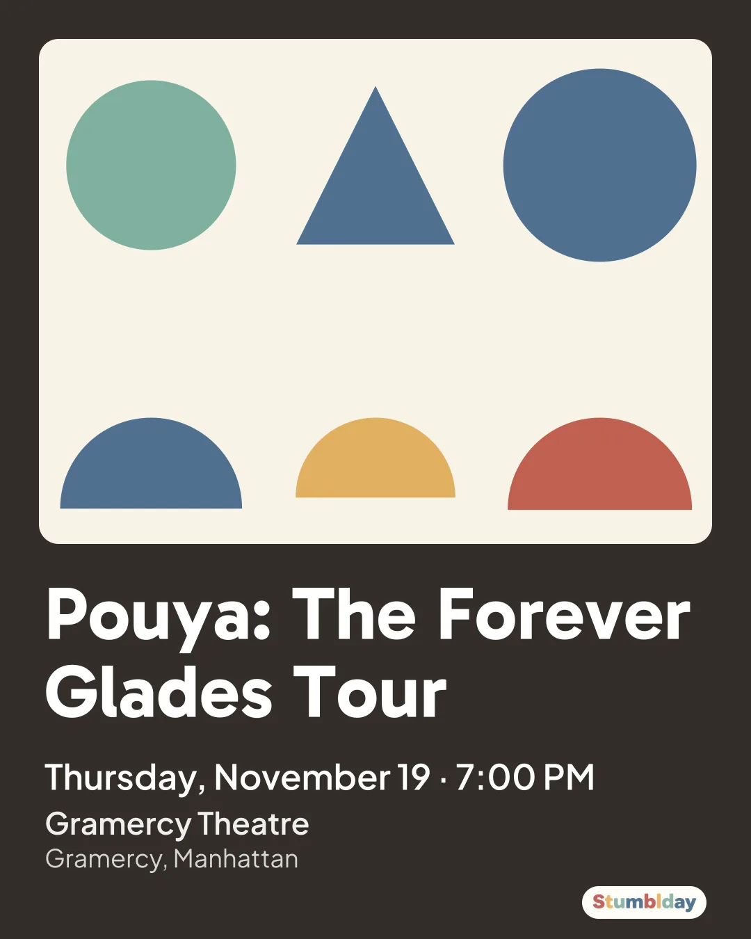 Flyer for Pouya: The Forever Glades Tour: Thursday, November 19 · 7:00 PM at Gramercy Theatre