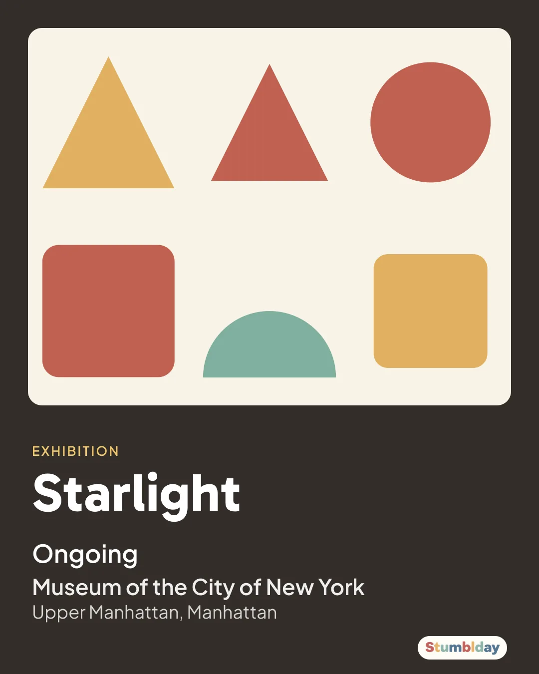 Flyer for Starlight: Ongoing at Museum of the City of New York