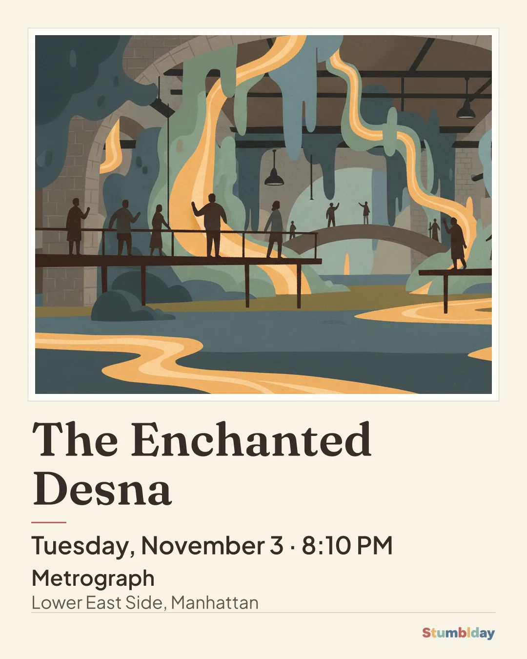Flyer for The Enchanted Desna: Tuesday, November 3 · 8:10 PM at Metrograph