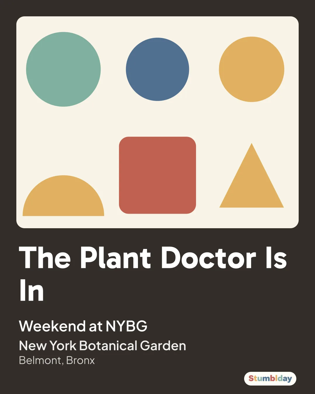 Flyer for The Plant Doctor Is In: Weekend at NYBG at New York Botanical Garden