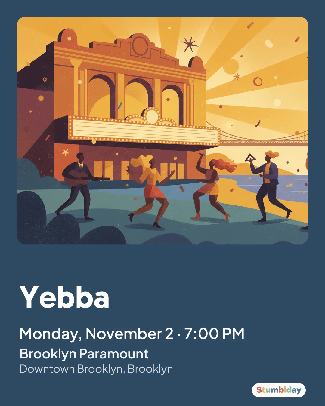 Flyer for Yebba: Monday, November 2 · 7:00 PM at Brooklyn Paramount
